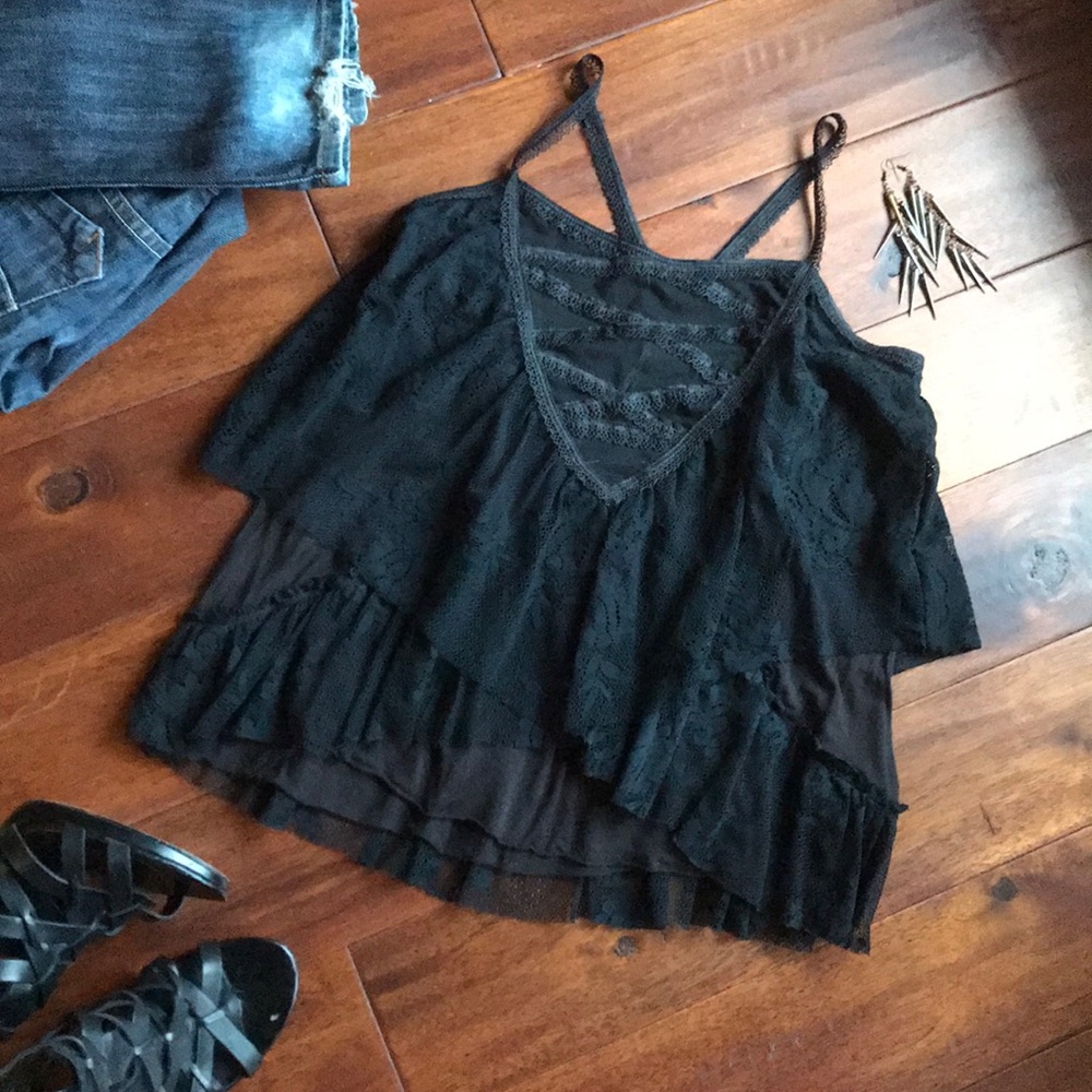 Free People black lace top